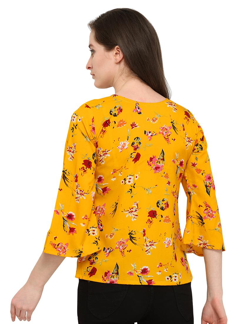 V-neck floral top - 16286159 - Zoom Image - 3