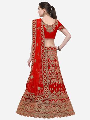 embroidered flared lehenga - 16287465 - Standard Image - 3