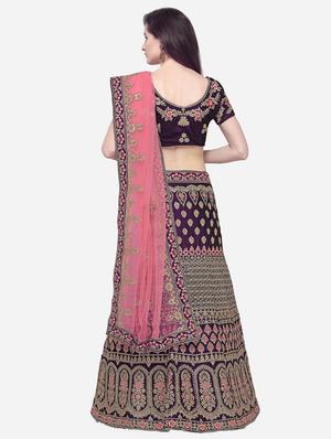 embroidered flared lehenga - 16287466 - Standard Image - 3