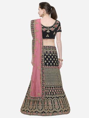 embroidered flared lehenga - 16287467 - Standard Image - 3