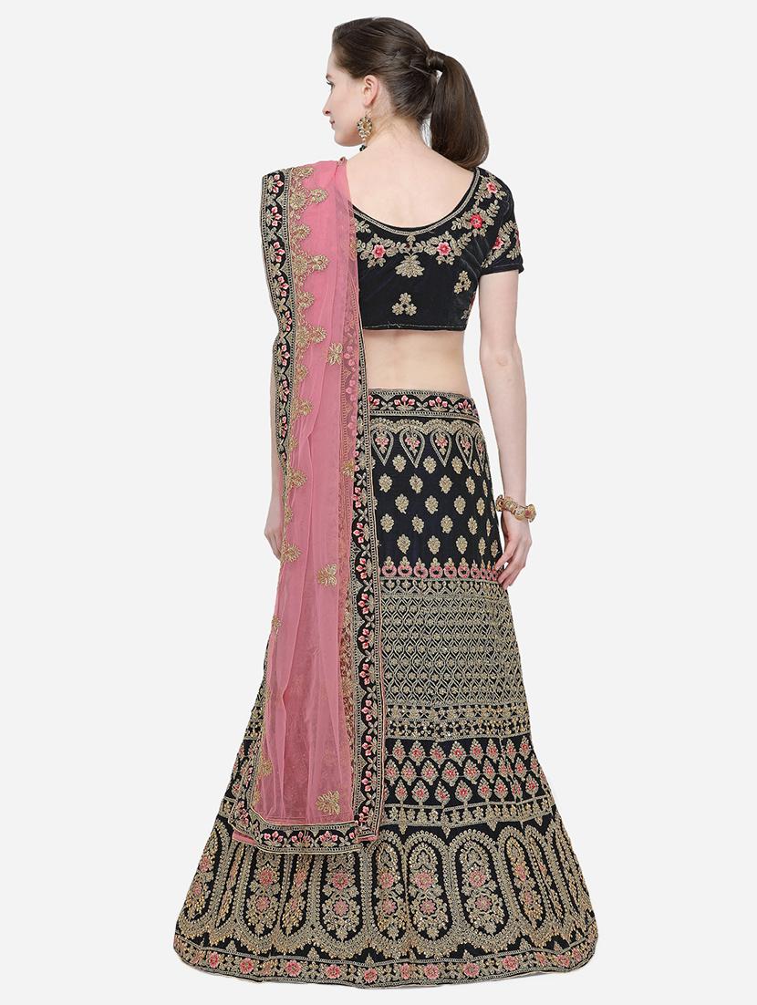 embroidered flared lehenga - 16287467 - Zoom Image - 3