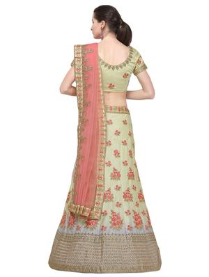 embroidered flared lehenga - 16287472 - Standard Image - 3