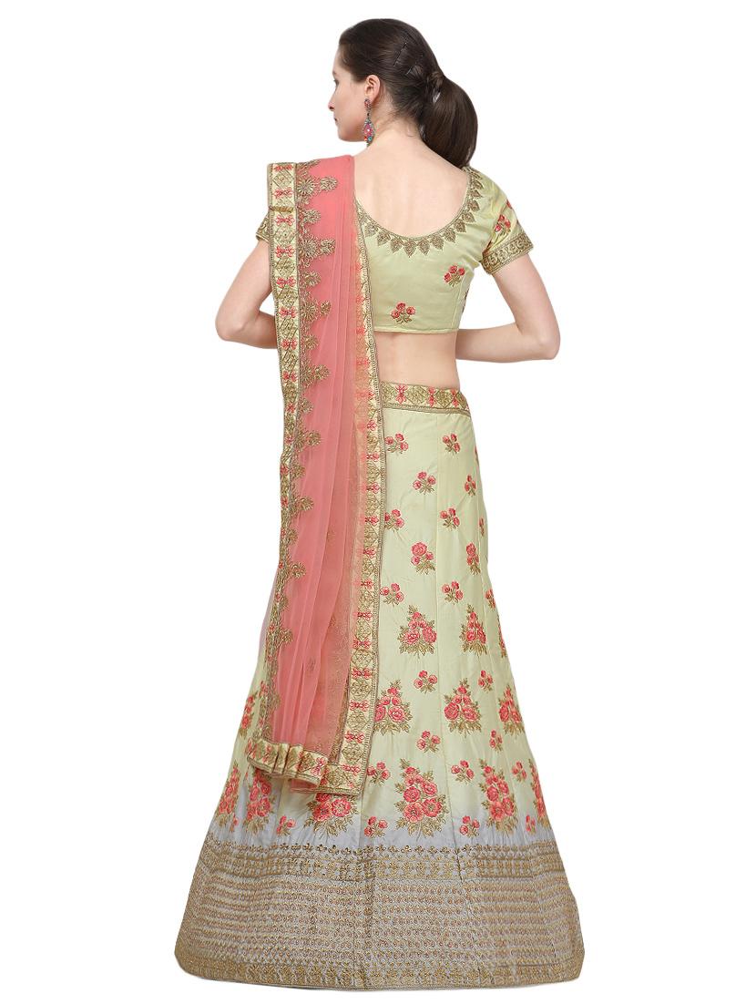 embroidered flared lehenga - 16287472 - Zoom Image - 3