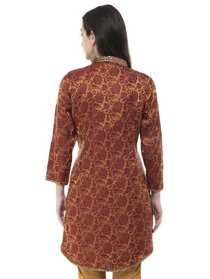 floral a-line kurta - 16288298 - Standard Image - 3
