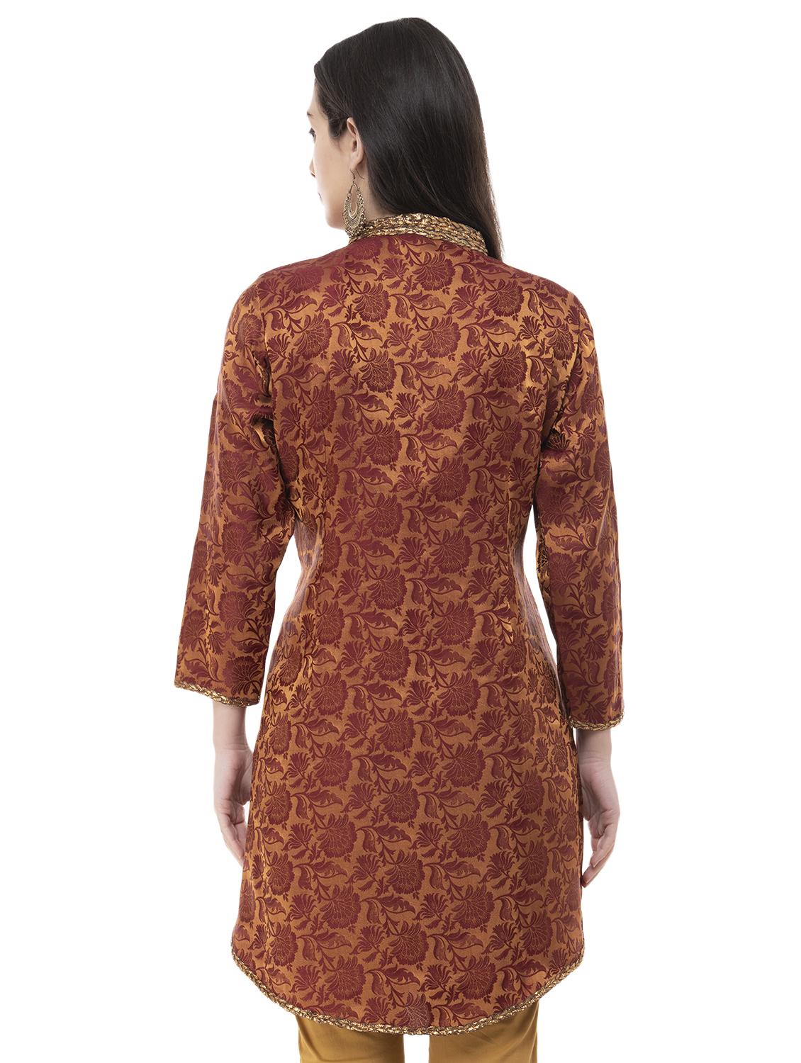 floral a-line kurta - 16288298 - Zoom Image - 3