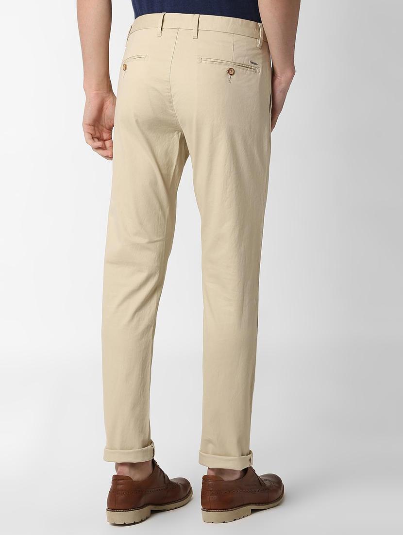 beige solid chinos - 16289272 - Zoom Image - 3