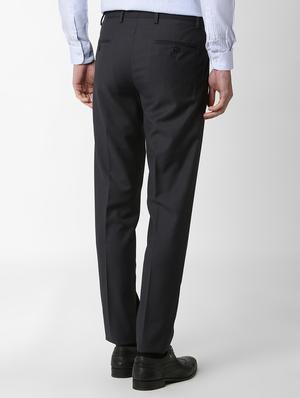 navy blue flat front formal trouser - 16289282 - Standard Image - 3