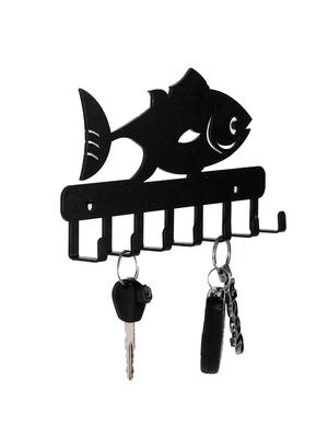 Sehaz Artworks Metel Wall Hooks for keys | 7 Hook Fish Wall Rack Holder for Kitchen Utensil | Hat Rack - 16289595 - Standard Image - 3
