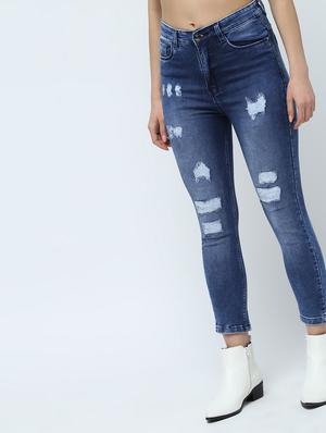 high rise stone washed jeans - 16289701 - Standard Image - 3
