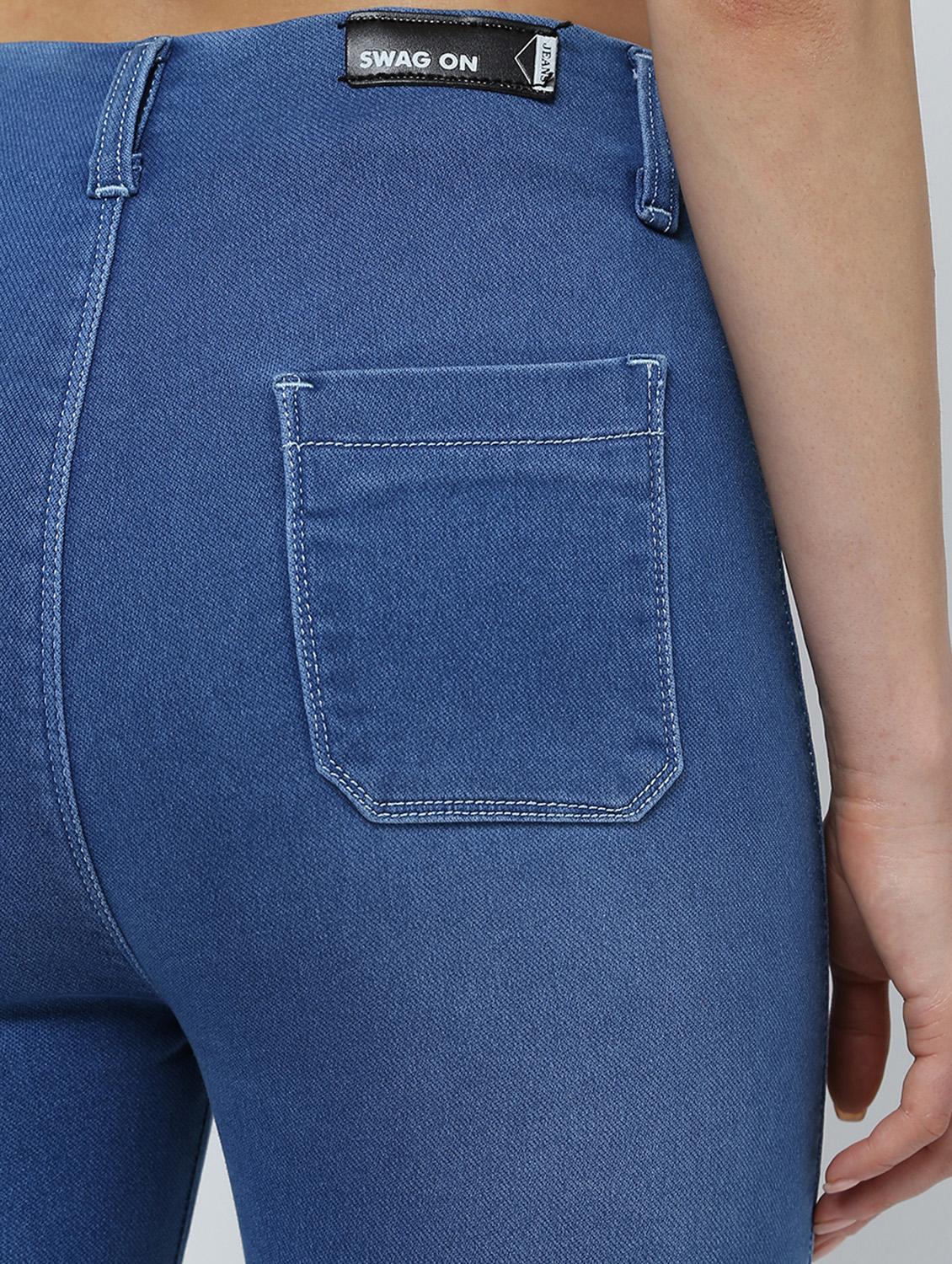 high rise stone washed jeans - 16289702 - Zoom Image - 6