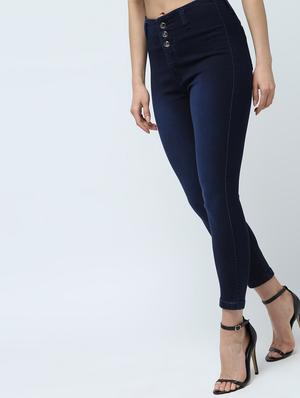 high rise stone washed jeans - 16289705 - Standard Image - 3