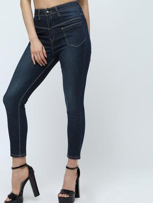 high rise stone washed jeans - 16289706 - Standard Image - 3