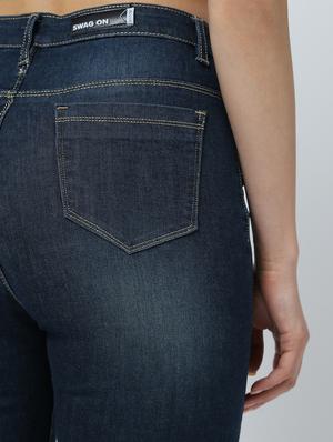 high rise stone washed jeans - 16289706 - Standard Image - 6