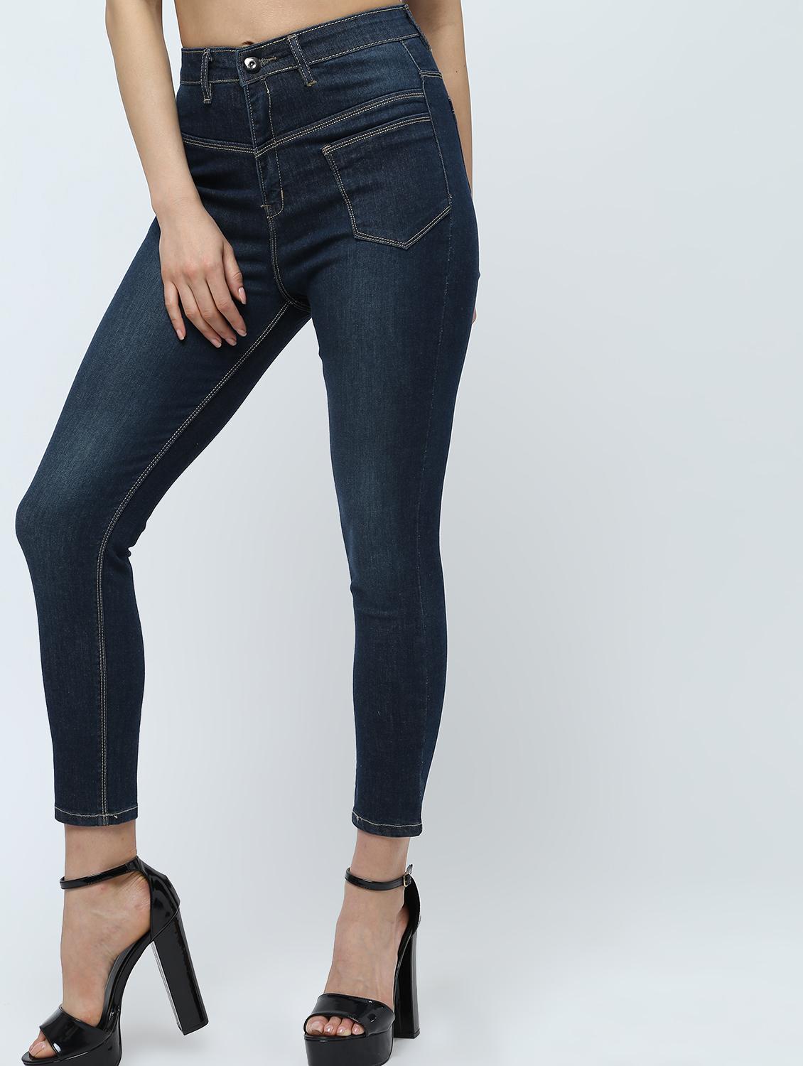 high rise stone washed jeans - 16289706 - Zoom Image - 3