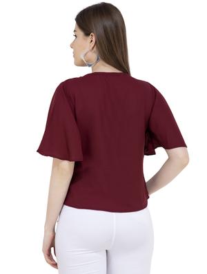 key hole neck short sleeved top - 16289724 - Standard Image - 3