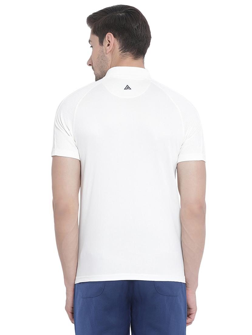 white polyester raglan t-shirt - 16289761 - Zoom Image - 3