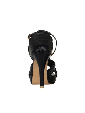 black ankle strap sandals - 16290049 - Standard Image - 3