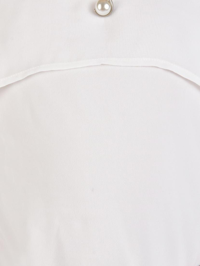 white georgette top - 16290075 - Zoom Image - 3