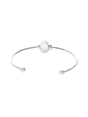 silver brass cuffs bracelet - 16290211 - Standard Image - 3
