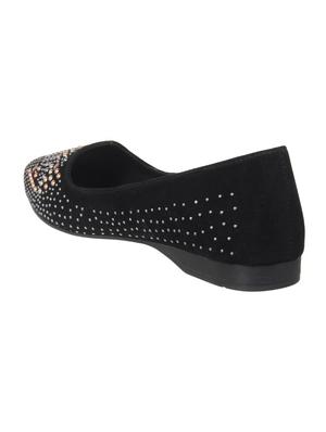 black slip on ballerinas - 16290274 - Standard Image - 3