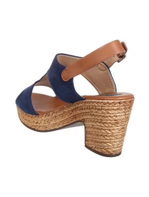 blue ankle strap sandals - 16290302 - Standard Image - 3
