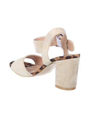 beige back strap sandals - 16290305 - Standard Image - 3