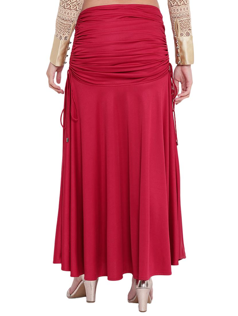 ruched detail drawstring skirt - 16291639 - Zoom Image - 3