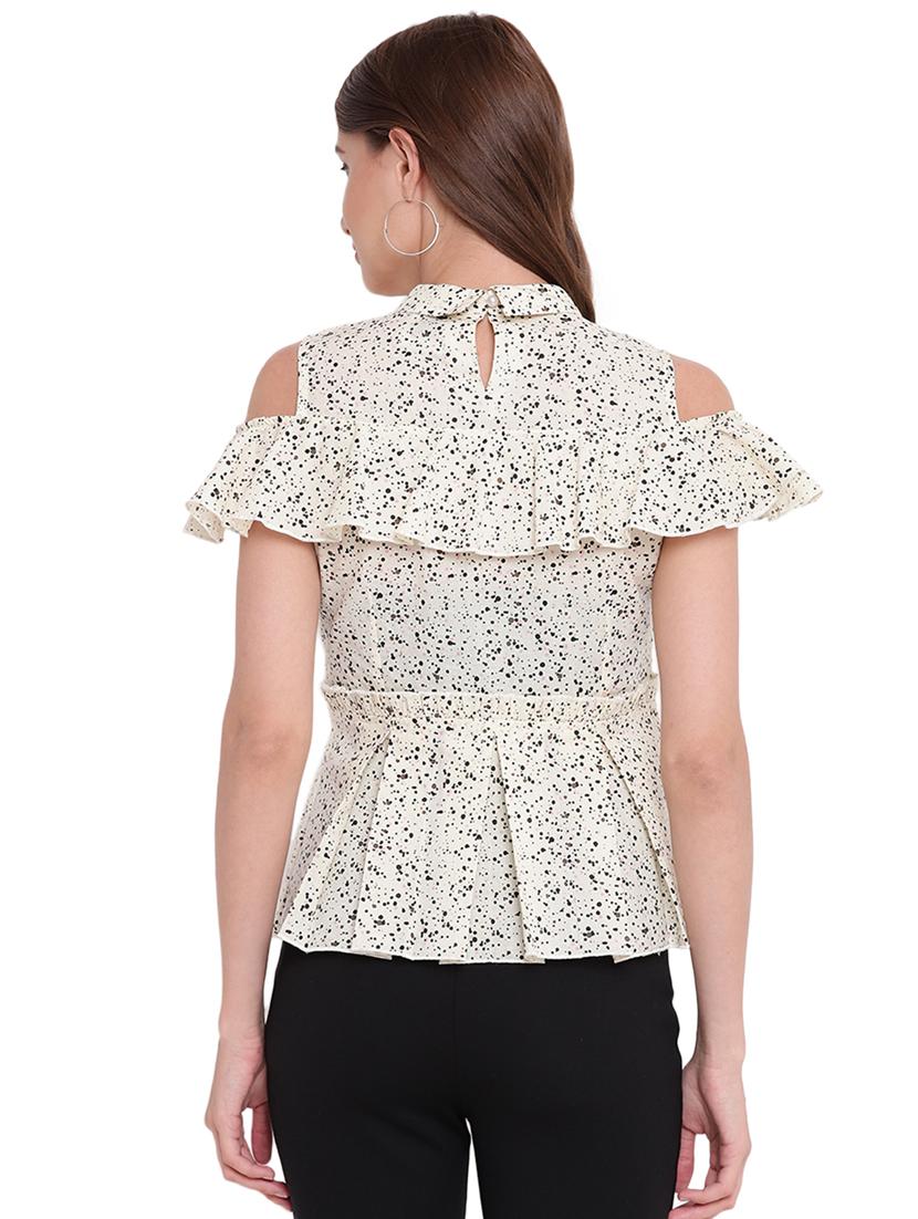 peter pan collar peplum top - 16291704 - Zoom Image - 3
