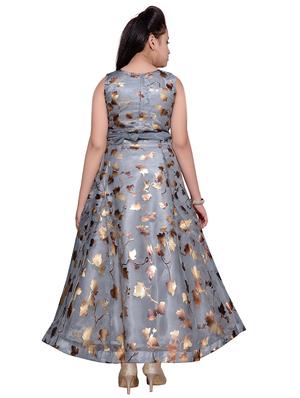 floral printed party gown - 16291902 - Standard Image - 3
