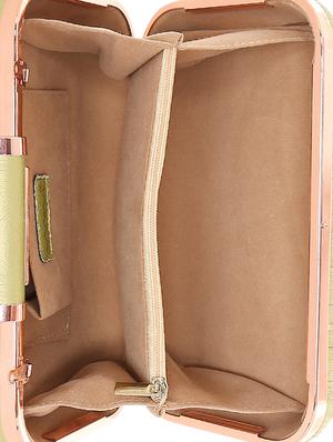 green leatherette (pu) regular clutch - 16292171 - Standard Image - 3