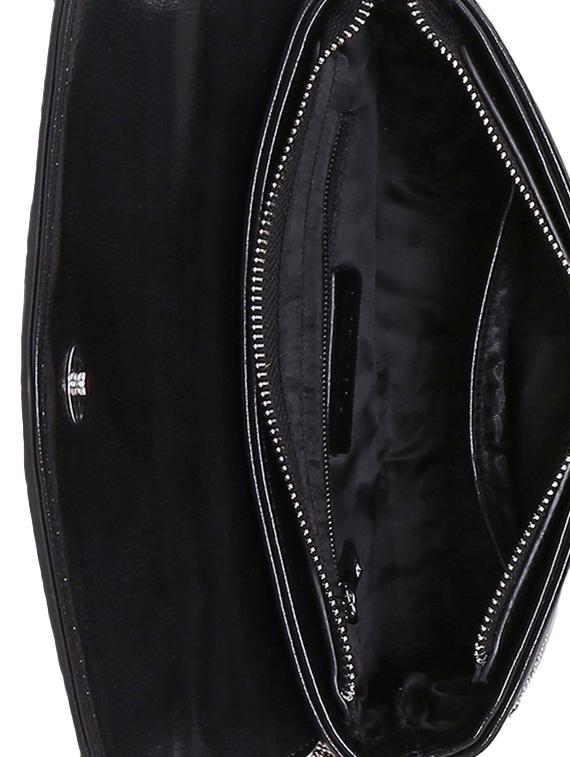 black leatherette (pu) regular sling bag - 16292263 - Zoom Image - 3
