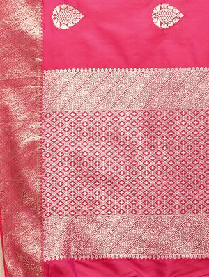 bordered kanjivaram saree with blouse - 16292530 - Standard Image - 3