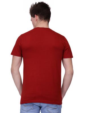 red chest print t-shirt - 16293190 - Standard Image - 3