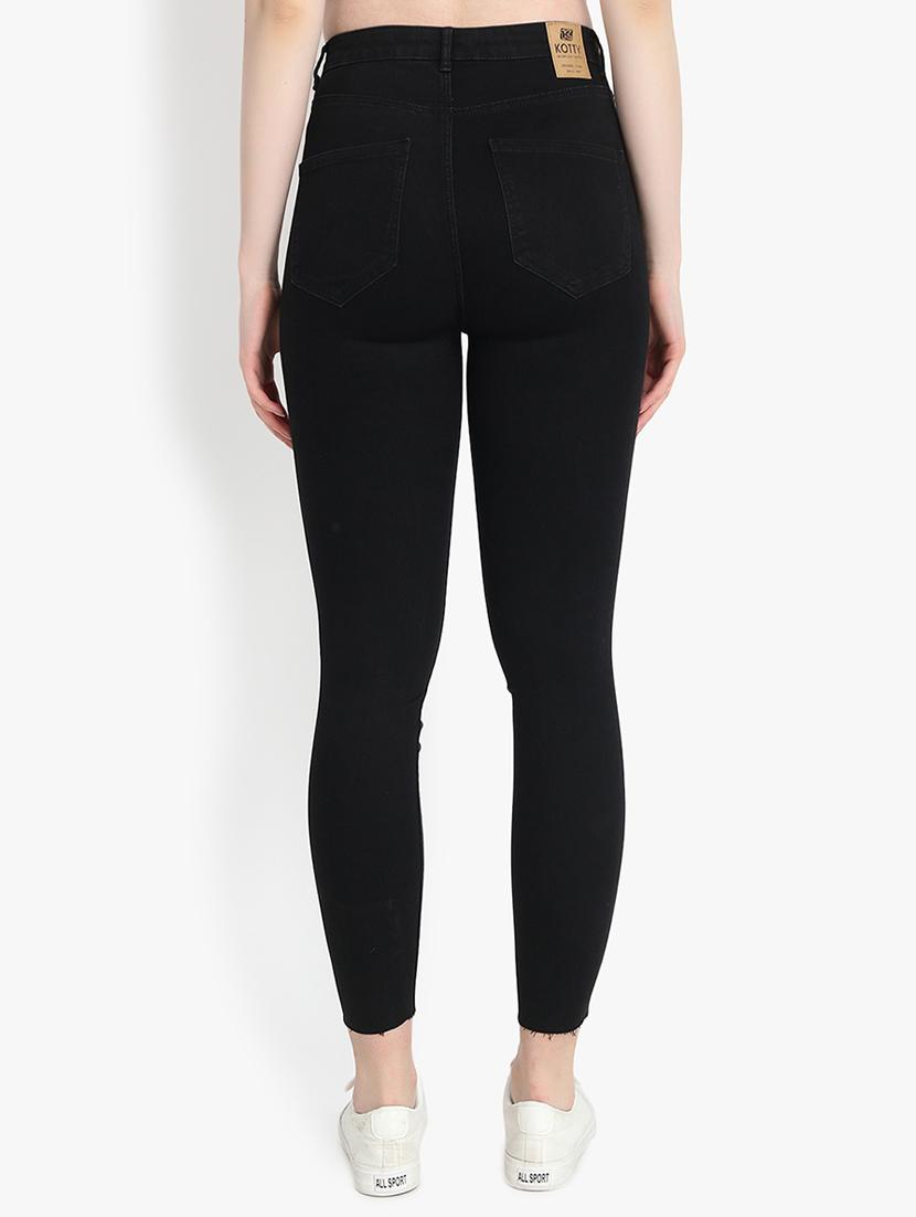 knee slit cropped jeans - 16293224 - Zoom Image - 3