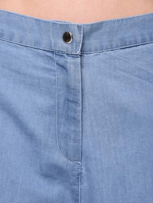 pocket patch wide leg denim trouser - 16293598 - Standard Image - 6
