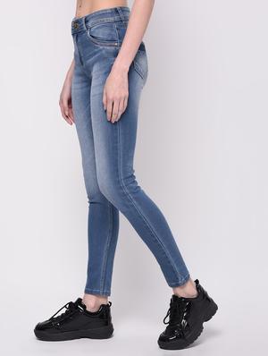 stone washed solid jeans - 16293611 - Standard Image - 3