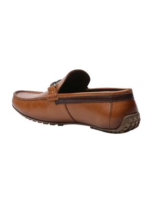 tan leather slip on loafers - 16293627 - Standard Image - 3