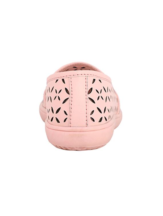 pink synthetic laceup casual shoes - 16294194 - Zoom Image - 3