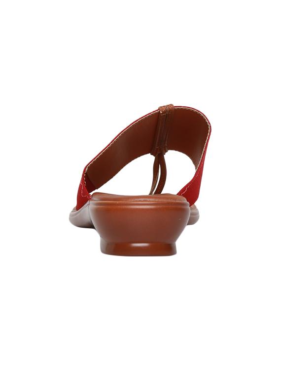 red synthetic slip on casual shoes - 16294830 - Zoom Image - 3