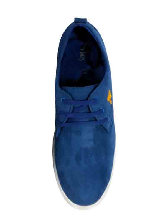 blue suede lace up sneakers - 16294971 - Zoom Image - 3