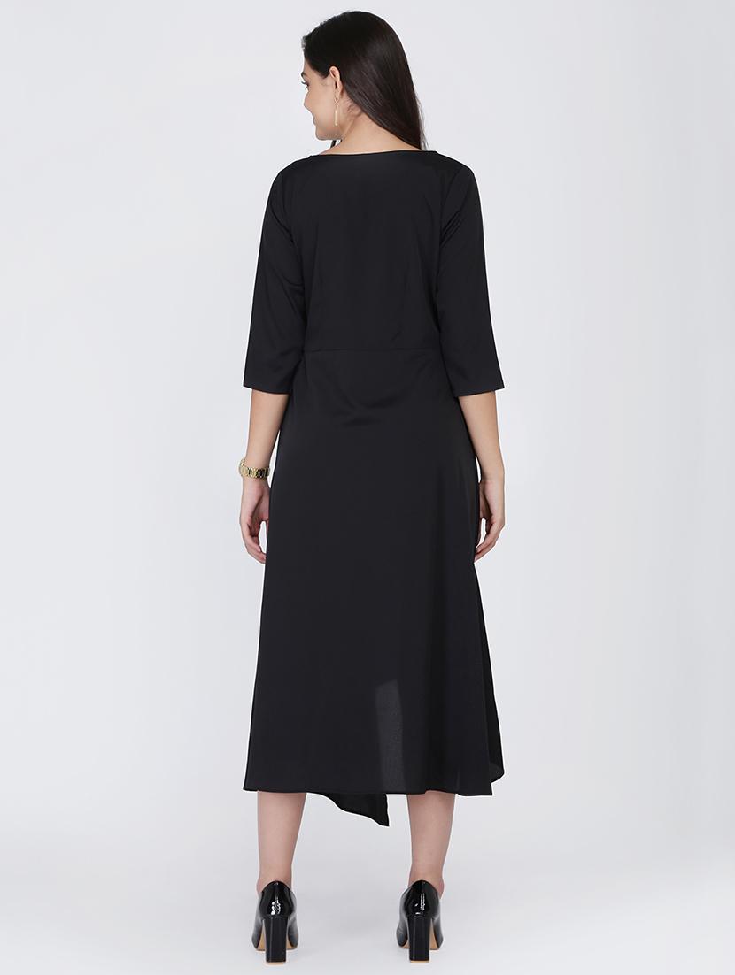 boat neck asymmetric dress - 16298467 - Zoom Image - 3
