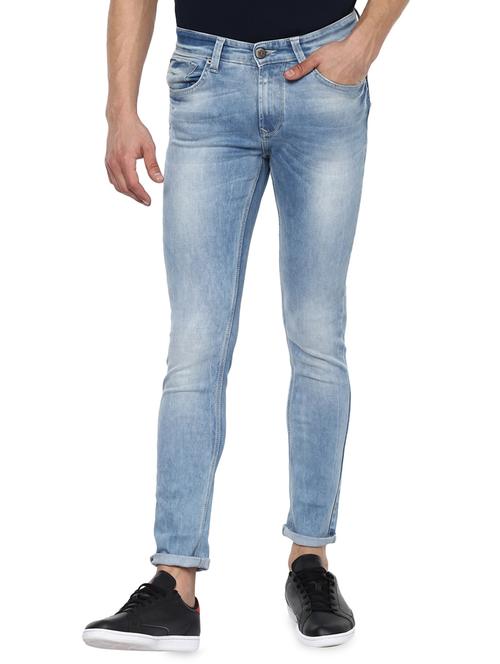 blue light washed jeans - 16300208 - Standard Image - 1