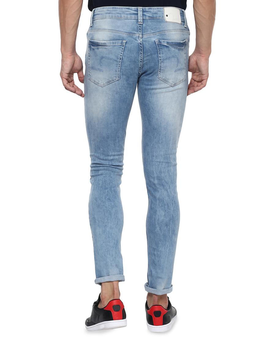 blue light washed jeans - 16300208 - Zoom Image - 3