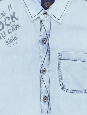 blue denim shirt - 16300665 - Standard Image - 3