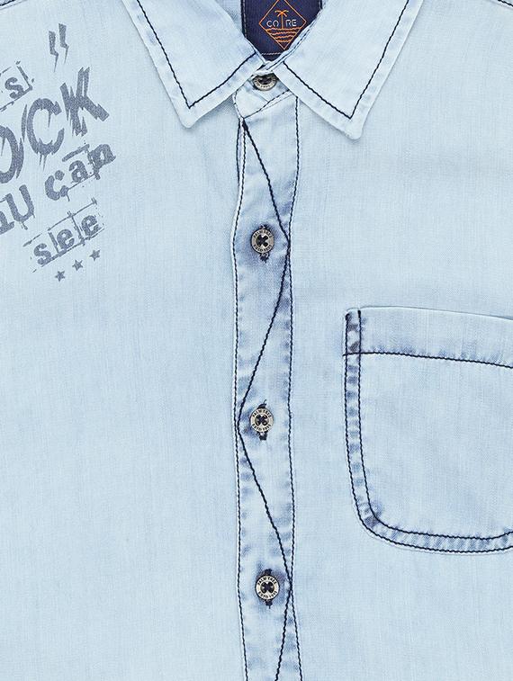 blue denim shirt - 16300665 - Zoom Image - 3