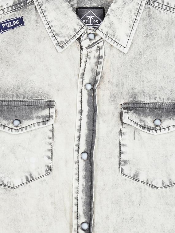 curve hem pocket patched shirt - 16300671 - Zoom Image - 3