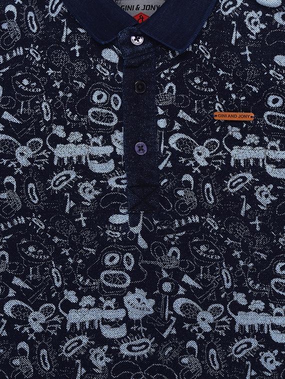 polo neck quirky print t-shirt - 16300773 - Zoom Image - 3
