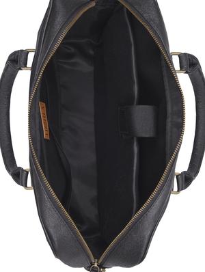 black leatherette (pu) laptop bag - 16301246 - Standard Image - 3