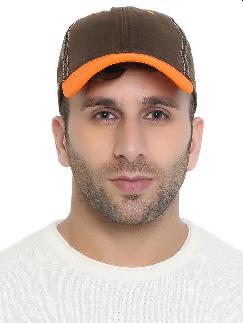 brown cotton cap - 16301445 - Standard Image - 1