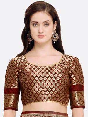 self-design paithani saree with blouse - 16301755 - Standard Image - 3